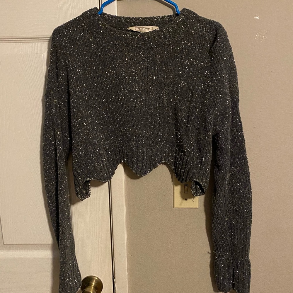 Shiny gray long sleeve by Adam Levine